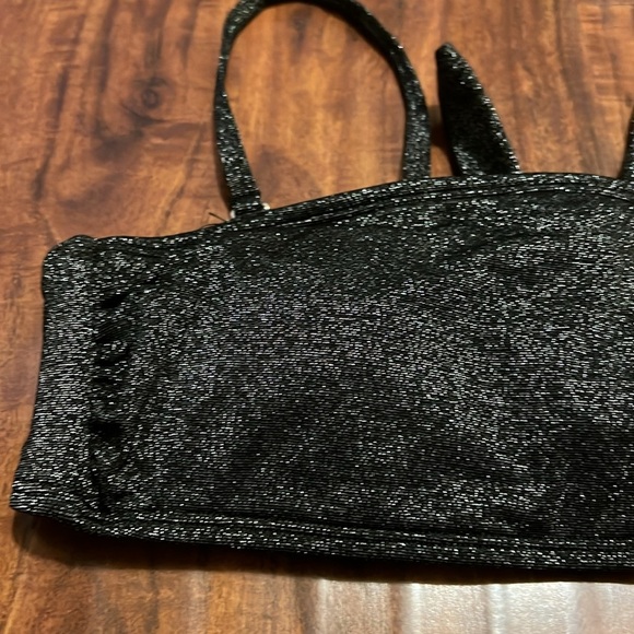 3/$30 NWT California Waves Bandeau top sparkle Medium - Picture 3 of 9